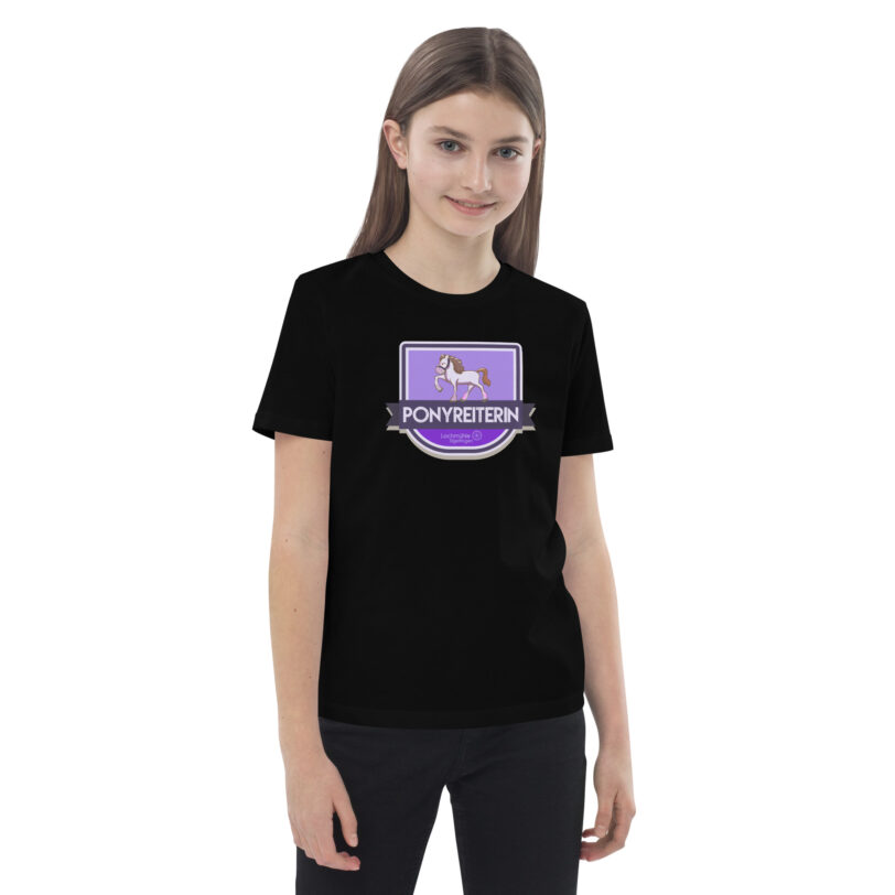 Ponyreiterin Kinder-Shirt – Bild 3