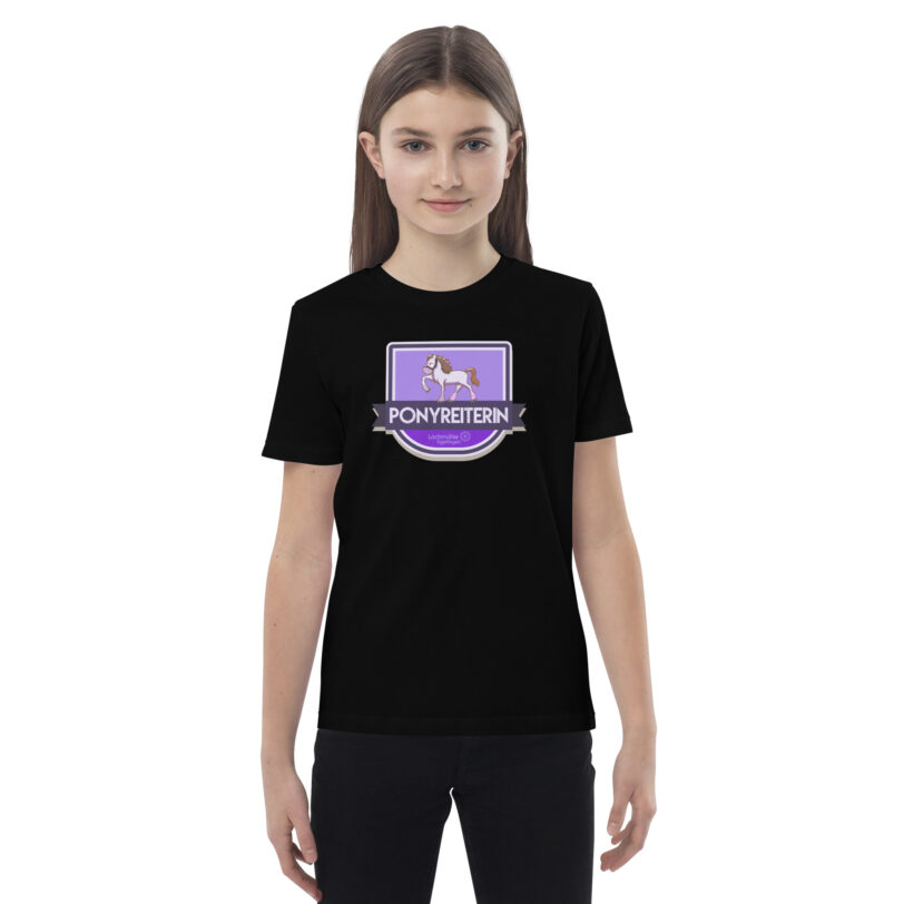 Ponyreiterin Kinder-Shirt – Bild 2