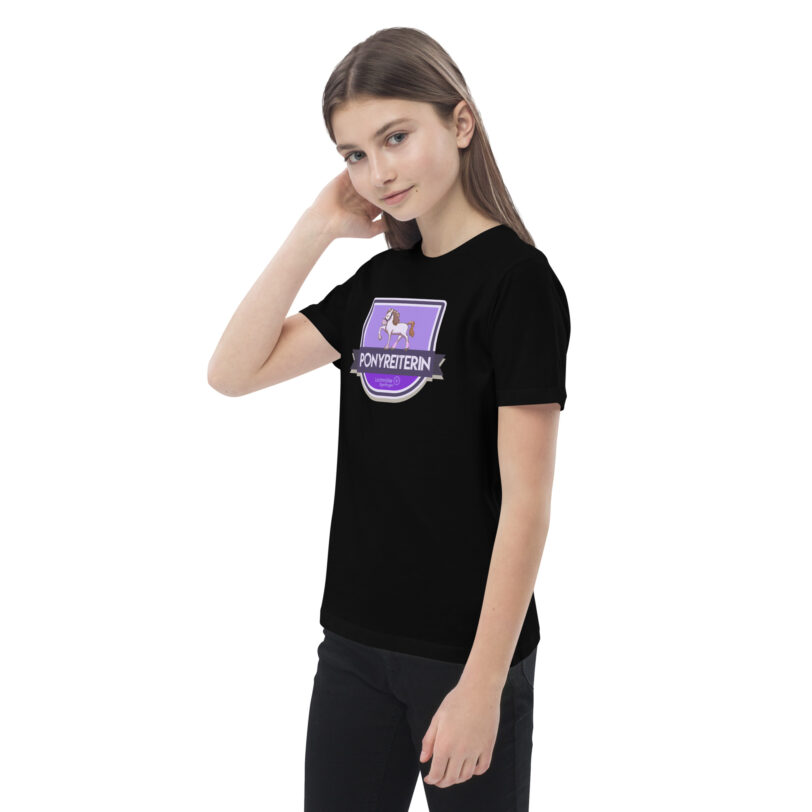 Ponyreiterin Kinder-Shirt – Bild 5
