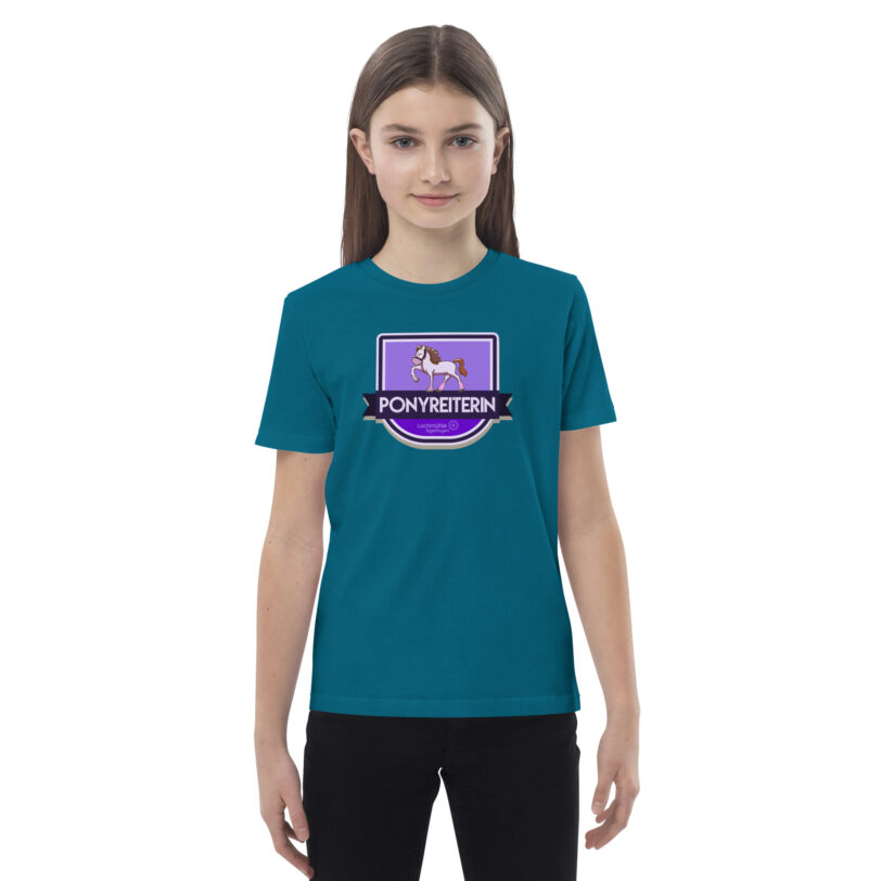 Ponyreiterin Kinder-Shirt – Bild 6