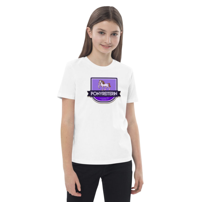 Ponyreiterin Kinder-Shirt – Bild 14