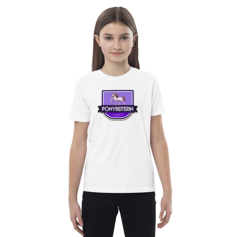 Ponyreiterin Kinder-Shirt – Bild 13