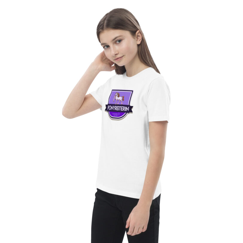 Ponyreiterin Kinder-Shirt – Bild 16