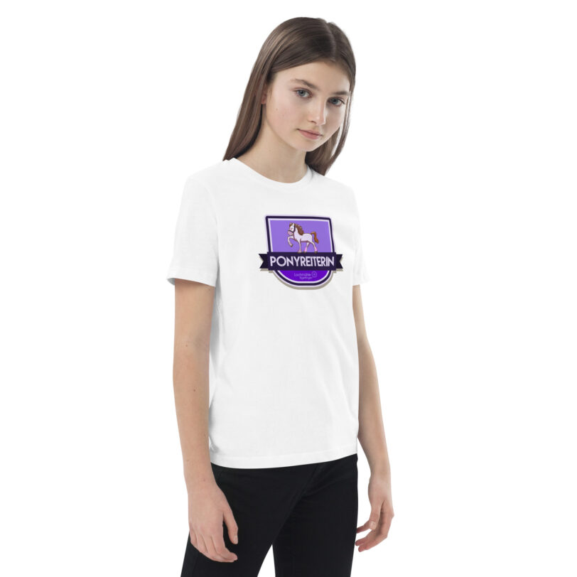 Ponyreiterin Kinder-Shirt – Bild 15