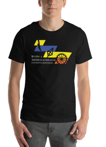 Bogenmesse-T-Shirt-Gelb-Blau-Orange